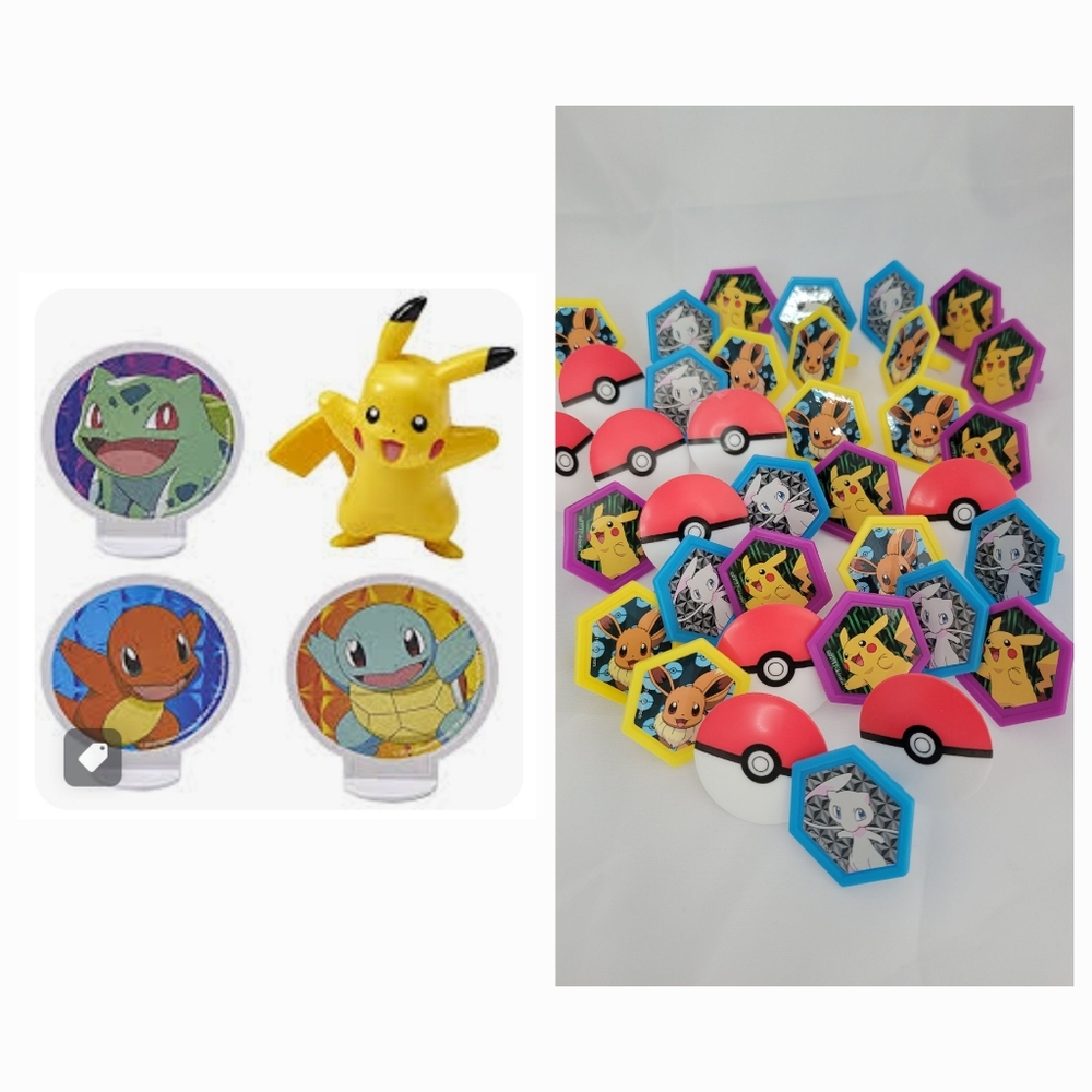 New Pokemon Pikachu Light Up Deco Pac 38272 Cake Decoration Topper w/36 Rings